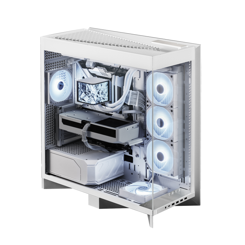 TRYX LUCA L70 Mid-tower E-ATX PC Case ( Black / White )