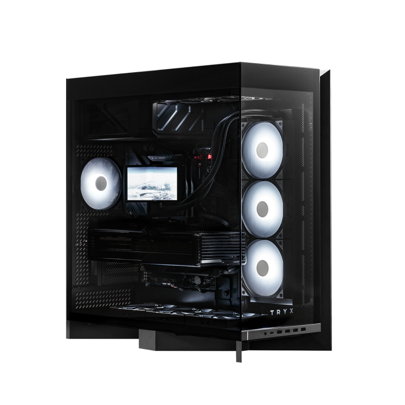 TRYX LUCA L70 Mid-tower E-ATX PC Case ( Black / White )