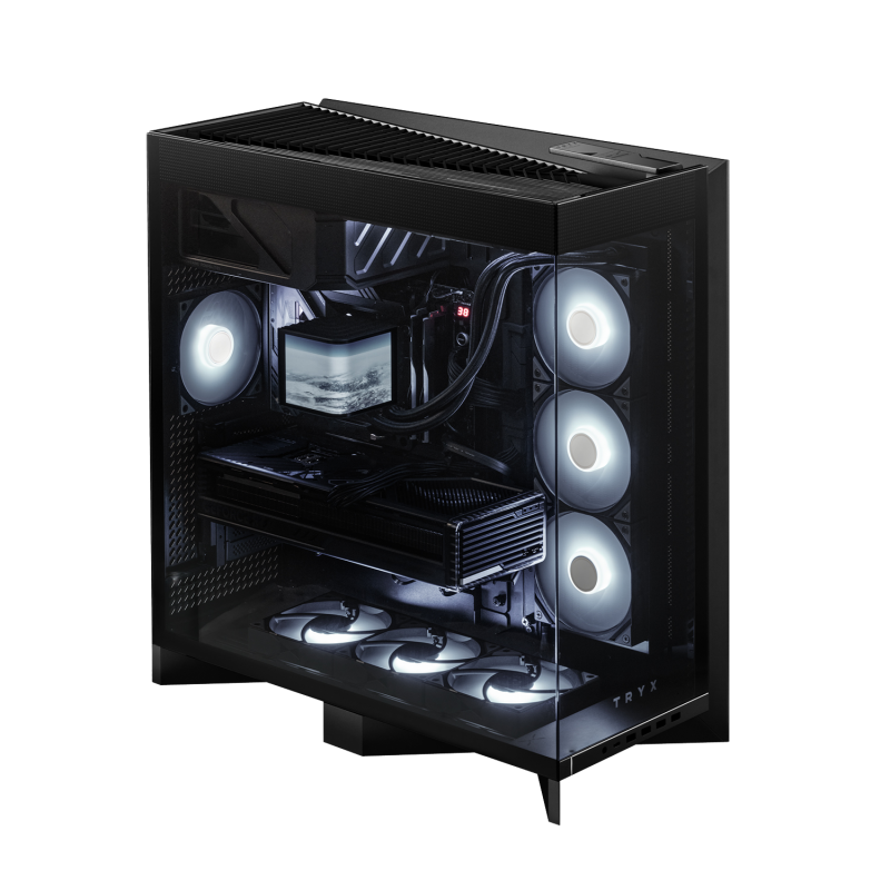TRYX LUCA L70 Mid-tower E-ATX PC Case ( Black / White )