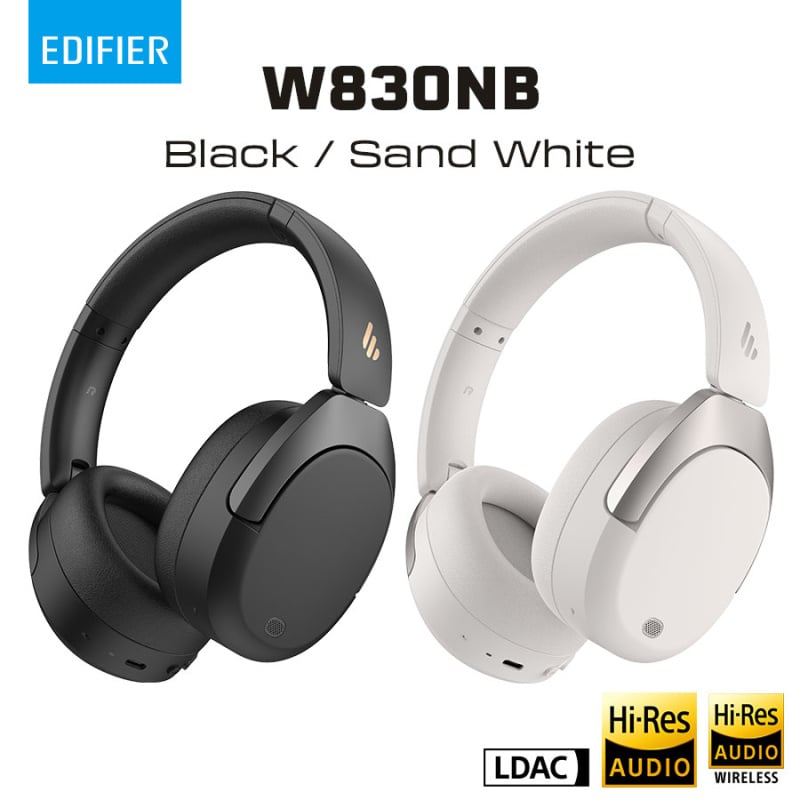 Edifier 頭戴式藍牙主動降噪耳機 [W830NB]
