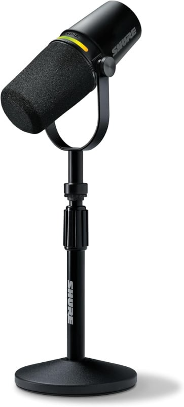 Shure Podcast Microphone 動圈式麥克風連桌面支架 MV7+-K-BNDL