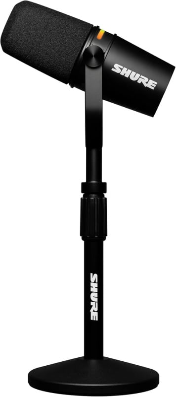 Shure Podcast Microphone 動圈式麥克風連桌面支架 MV7+-K-BNDL