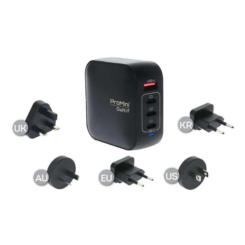 Magic-Pro ProMini GT100s Tri-PD + QC GaN 100W旅行快速充電器