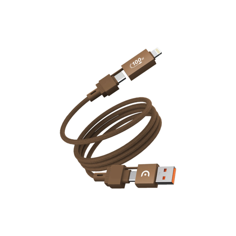 Elementz 100w 4-in-1 磁吸收納充電線 (N42)