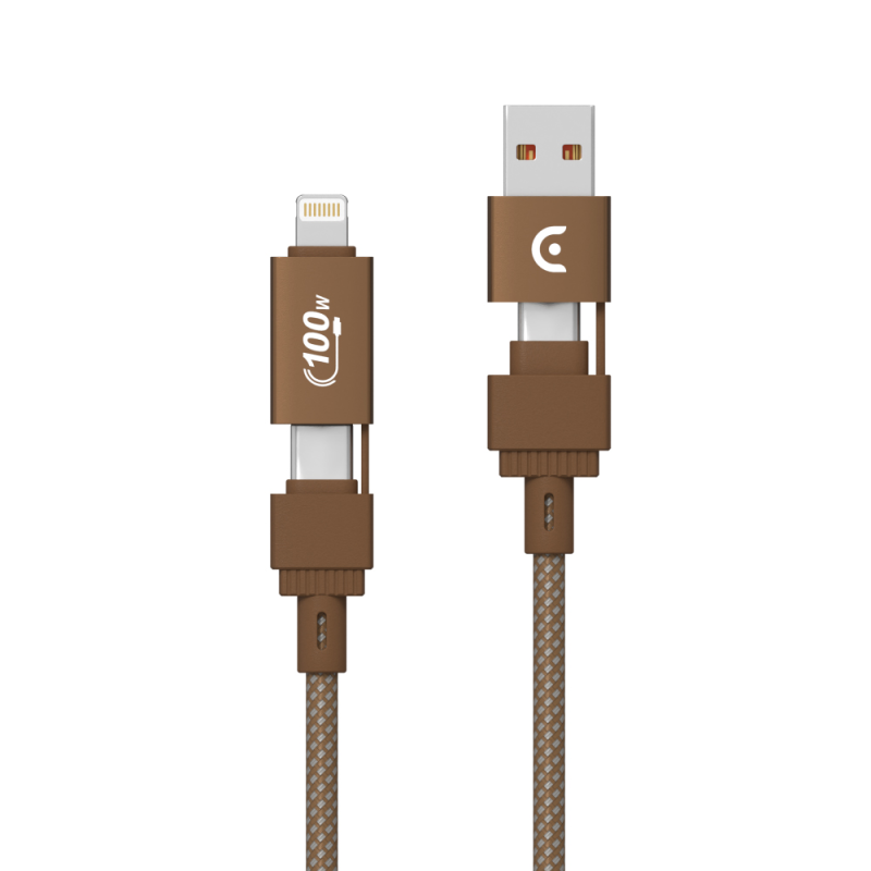 Elementz 100w 4-in-1 磁吸收納充電線 (N42)