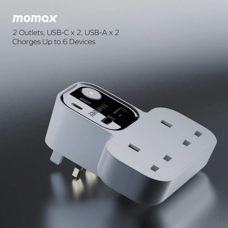 MOMAX 1-Charge Work Flow USB + 2口T型插座 US17