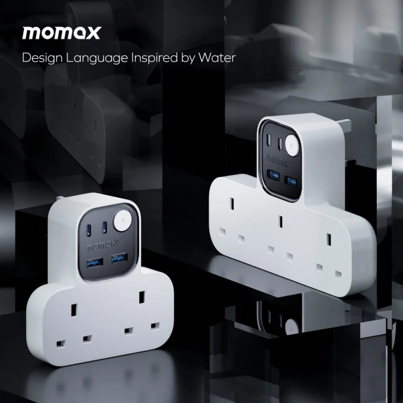 MOMAX 1-Charge Work Flow USB + 2口T型插座 US17