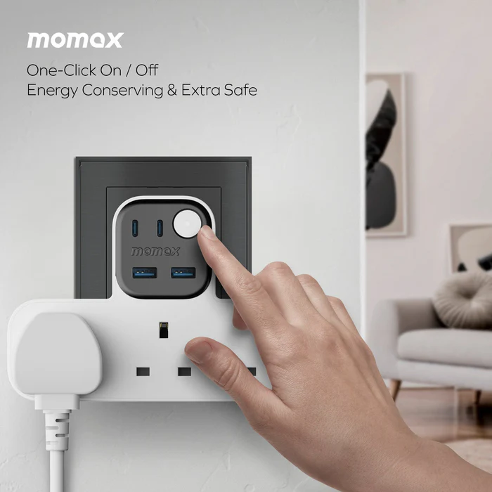 MOMAX 1-Charge Work Flow USB + 3口T型插座 US19