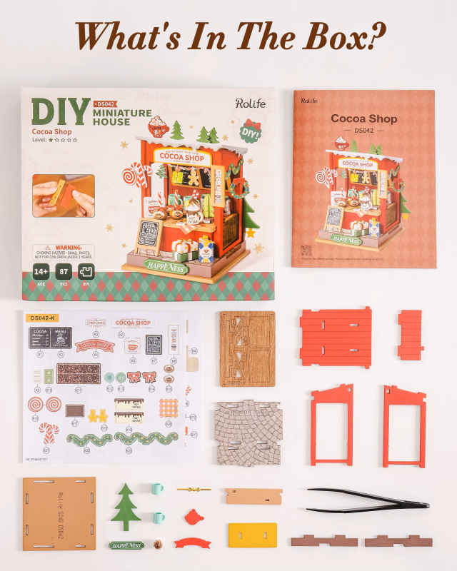 Rolife 聖誕可可店 Cocoa Shop 迷你小屋 微縮模型 DS042 Rolife 聖誕可可店 Cocoa Shop 迷你小屋 微縮模型 DS042