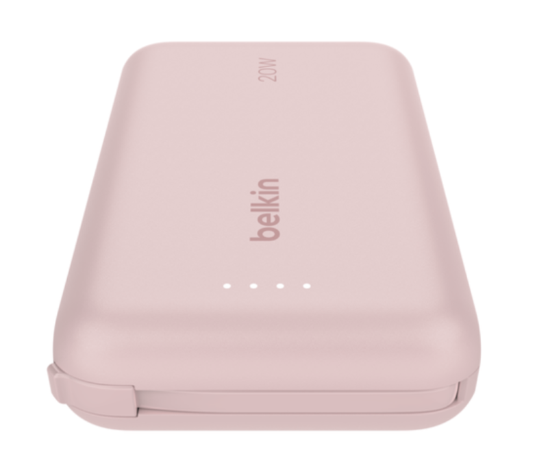 [3C CCC認証] Belkin BoostCharge Power Bank 10K with Integrated Cable - BPB021 [4色]