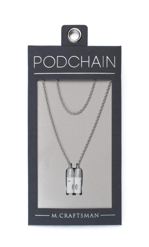 M.Craftsman - PodChain 磁性保護套 AirPods / Pro Hook項鍊 - Metal
