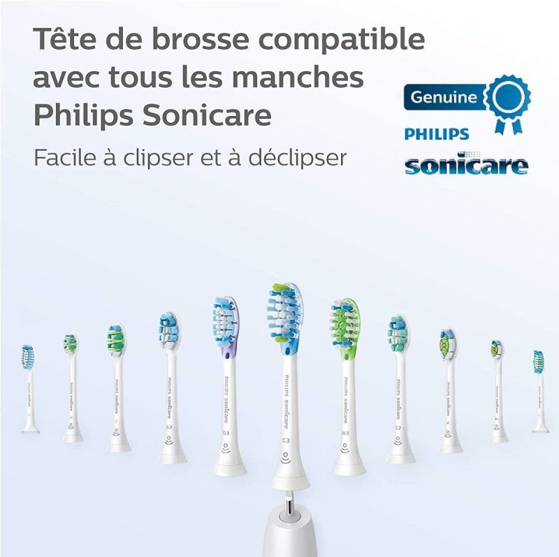 Philips Sonicare C3 (4支裝)  白色智能清潔刷頭  HX9044 / 17
