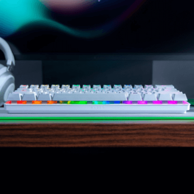 Razer Huntsman Mini 60%光軸電競鍵盤 (白色)