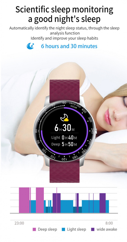 ALOK 智能手錶通話smart watch心率監測計步 H30