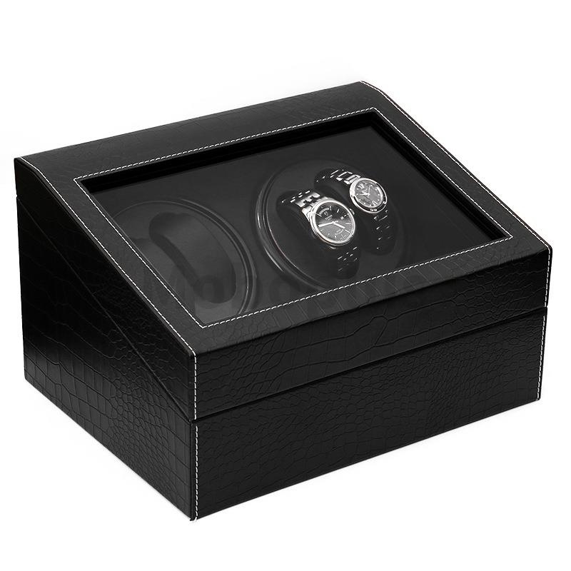 M-Plus Watch Winder 4錶位自動上鏈盒搖表器+6位手錶首飾收納格