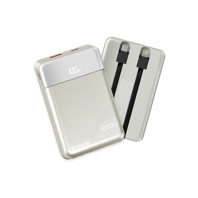 XPower 3輸出雙內置線Type-C PD/Lightning 10000mAh PD+SCP充電器 B10H XPower 3輸出雙內置線Type-C PD/Lightning 10000mAh PD+SCP充電器 B10H