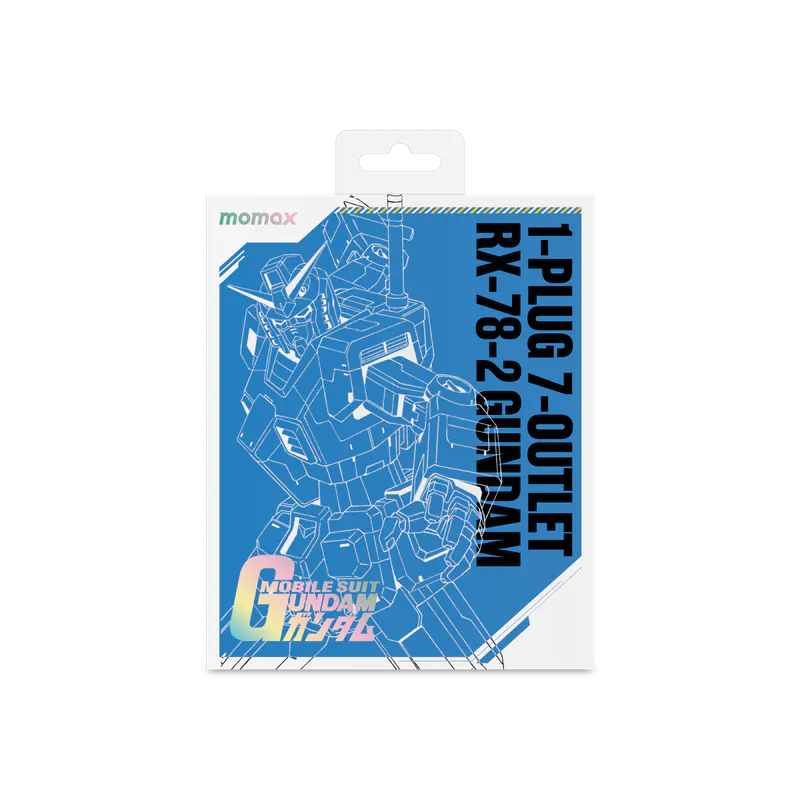 機動戰士高達 x Momax 系列ONEPLUG PD20W 2A2C 7位USB拖板（US18UKGD）