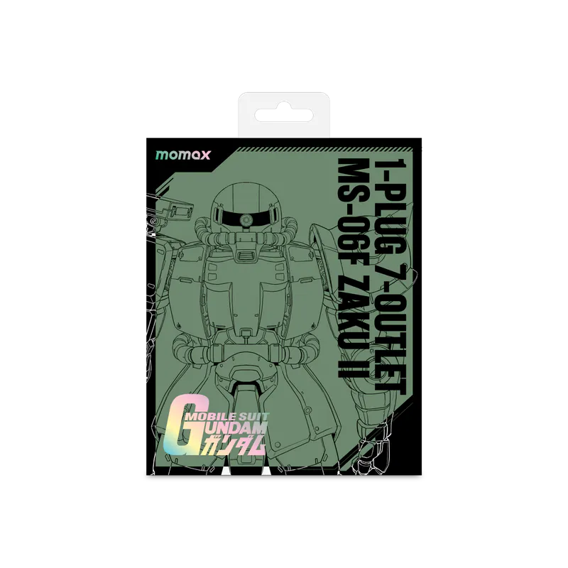 機動戰士高達 x Momax 系列ONEPLUG PD20W 2A2C 7位USB拖板（US18UKGD）