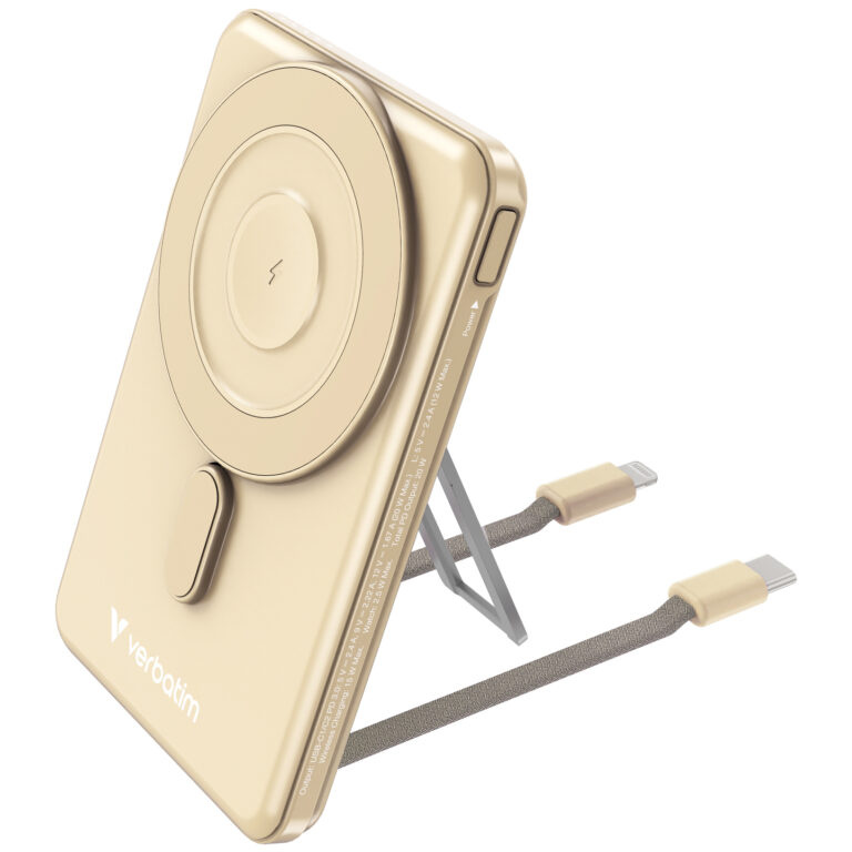Verbatim Charge 'n' Go Power Bank Magnetic Wireless Charging 5000mAh 5-in-1 Stand 磁吸無線流動充電池 32219 / 32220 / 32232