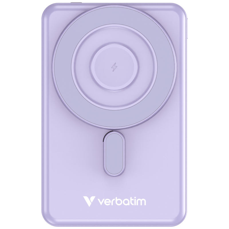 Verbatim Charge 'n' Go Power Bank Magnetic Wireless Charging 10000mAh 5-in-1 Stand 磁吸無線流動充電池 32221 / 32222 / 32233 Verbatim Charge 'n' Go Power Bank Magnetic Wireless Charging 10000mAh 5-in-1 Stand 磁吸無線流動充電池 32221 / 32222 / 32233