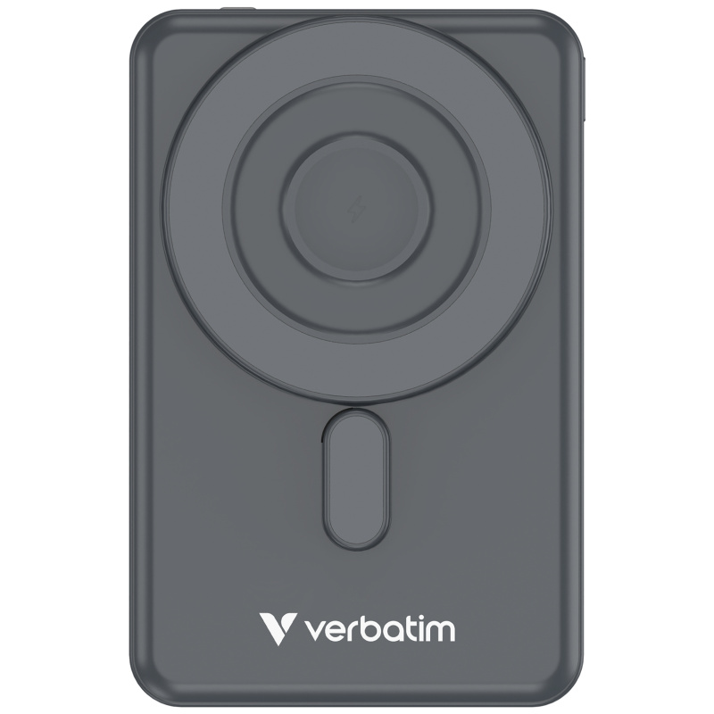 Verbatim Charge 'n' Go Power Bank Magnetic Wireless Charging 10000mAh 5-in-1 Stand 磁吸無線流動充電池 32221 / 32222 / 32233 Verbatim Charge 'n' Go Power Bank Magnetic Wireless Charging 10000mAh 5-in-1 Stand 磁吸無線流動充電池 32221 / 32222 / 32233