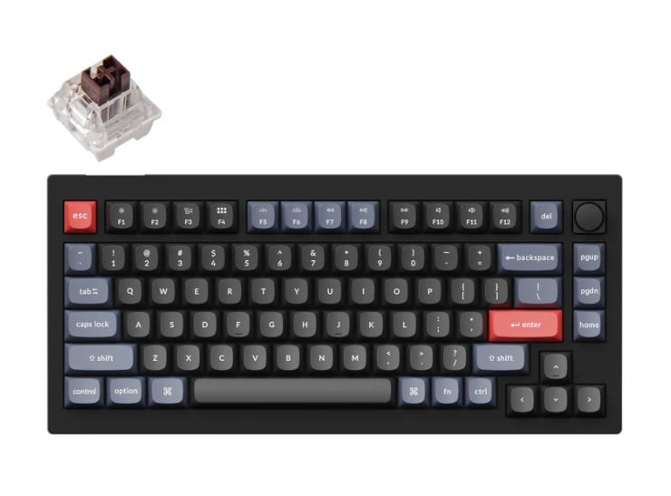 Keychron V1 75% 有線機械式鍵盤 (熱插拔)