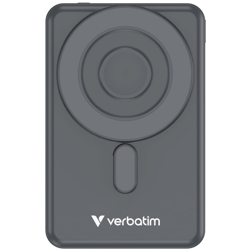 Verbatim Charge 'n' Go Power Bank Magnetic Wireless Charging 10000mAh 5-in-1 Stand 磁吸無線流動充電池 32221 黑色 / 32233 金色 / 32222 紫色