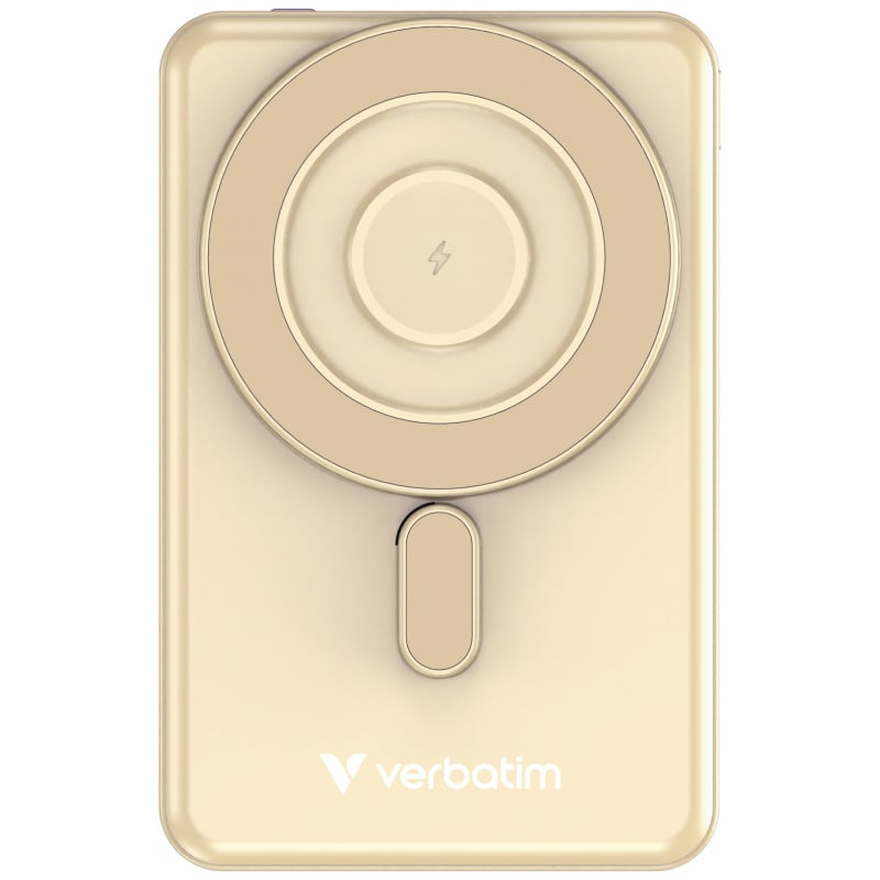 Verbatim Charge 'n' Go Power Bank Magnetic Wireless Charging 10000mAh 5-in-1 Stand 磁吸無線流動充電池 32221 黑色 / 32233 金色 / 32222 紫色