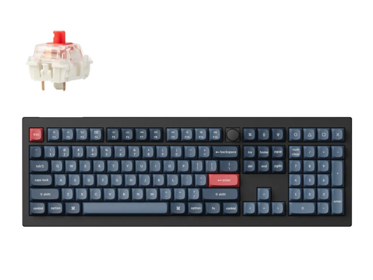 Keychron V6 Max 100% QMK/VIA 無線客製化機械式鍵盤 (熱插拔)