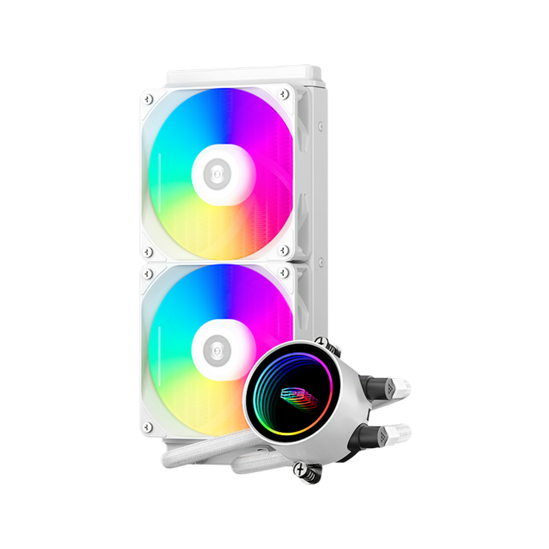 PCCOOLER DA240 ARGB 240mm Liquid CPU Cooler ( Black / White )
