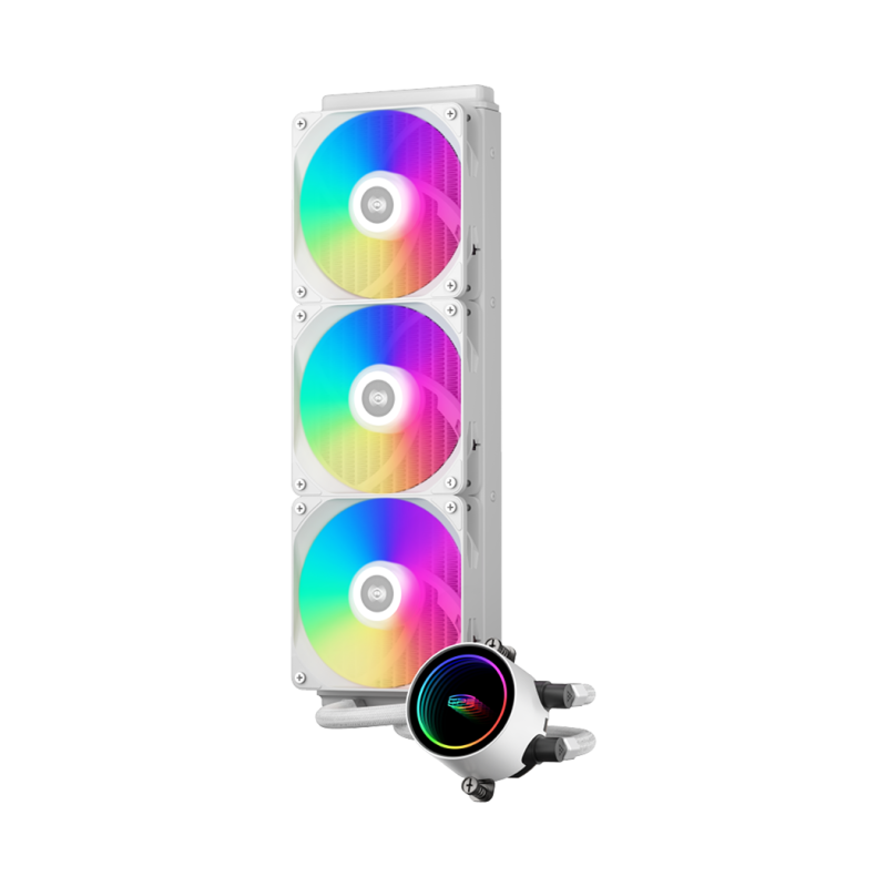 PCCOOLER DA360 ARGB 360mm Liquid CPU Cooler ( Black / White )