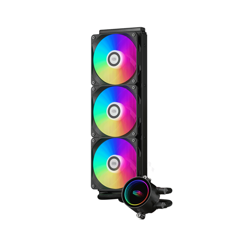 PCCOOLER DA360 ARGB 360mm Liquid CPU Cooler ( Black / White )