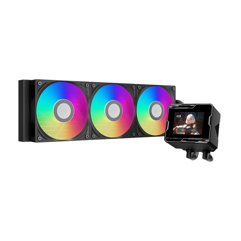 PCCOOLER GT360M ARGB Display 360mm Liquid CPU Cooler ( Black / White )