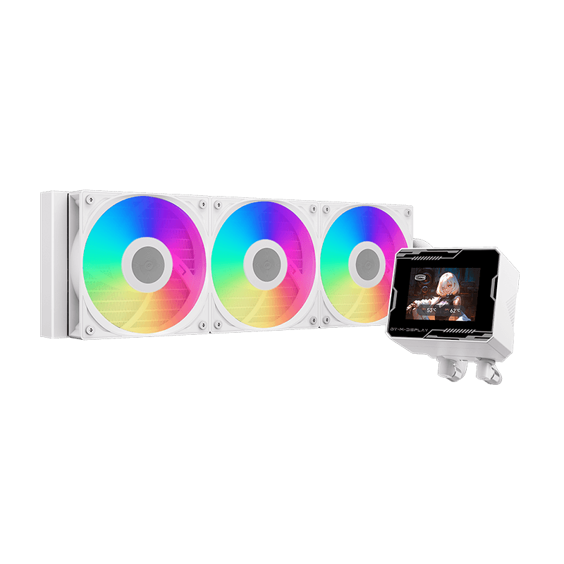 PCCOOLER GT360M ARGB Display 360mm Liquid CPU Cooler ( Black / White )