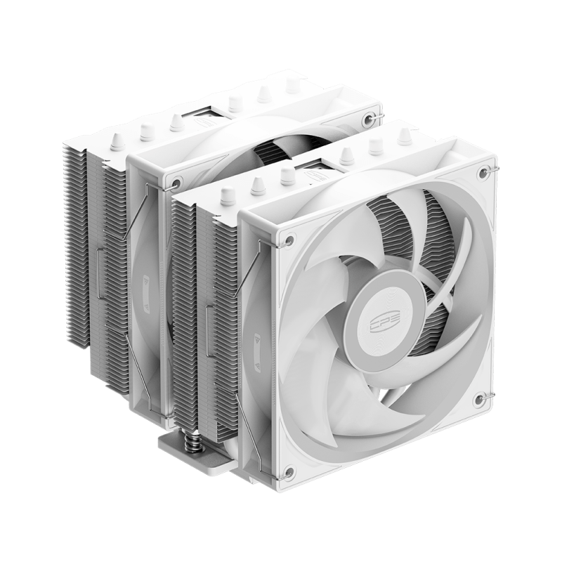 PCCOOLER RT620 Pro 6-Heat Pipe Air CPU Cooler ( Black / White )