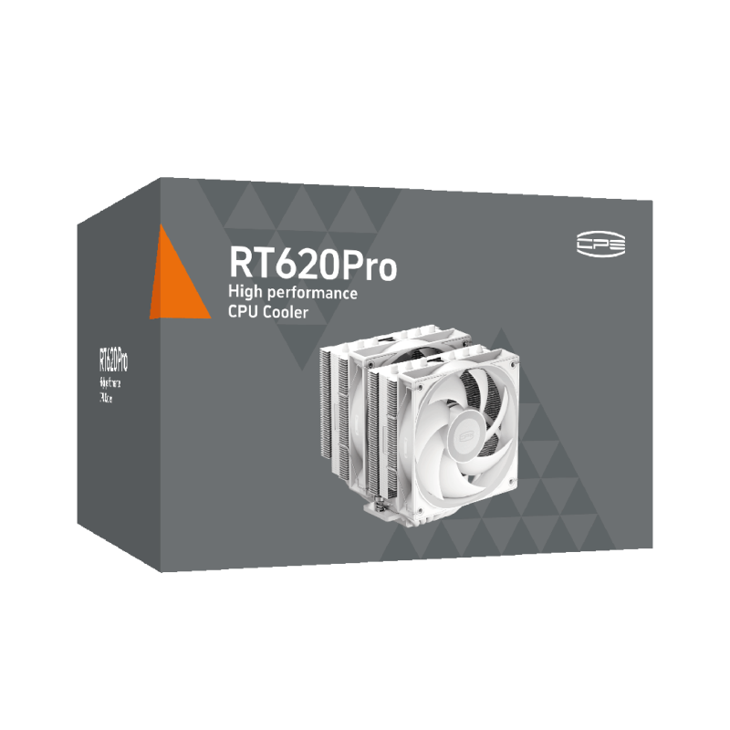 PCCOOLER RT620 Pro 6-Heat Pipe Air CPU Cooler ( Black / White )