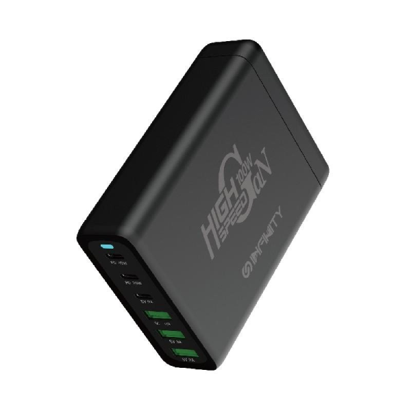 Infinity T100W GaN 100W 6輸出充電器 IN-T100W