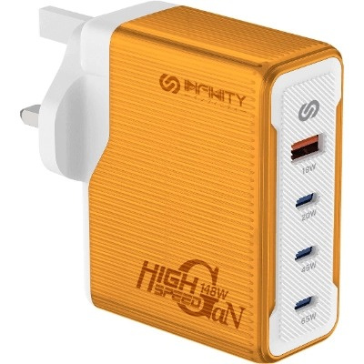 INFINITY PC148W 4輸出 氮化鎵GaN 148W 桌上充電器 Desktop Charger IN-PC148W