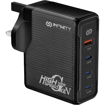 INFINITY PC148W 4輸出 氮化鎵GaN 148W 桌上充電器 Desktop Charger IN-PC148W