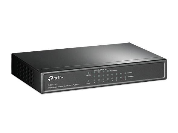 TP-Link TL-SG1008P 8-Port Gigabit Desktop Switch with 4-Port PoE