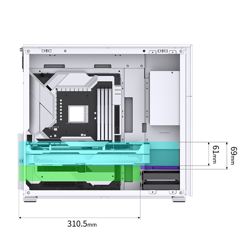 JONSBO D41 MESH SCREEN  ( BLACK / WHITE )