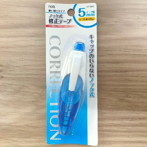野府産業株式会社-Nob CT-300輕鬆按/改錯帶/塗改帶/修正帶-5mm x 6m 原盒10個-日本直送