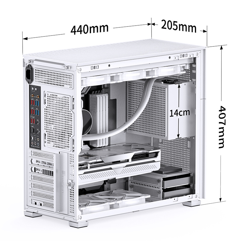 JONSBO D41 MESH  ( BLACK / WHITE )