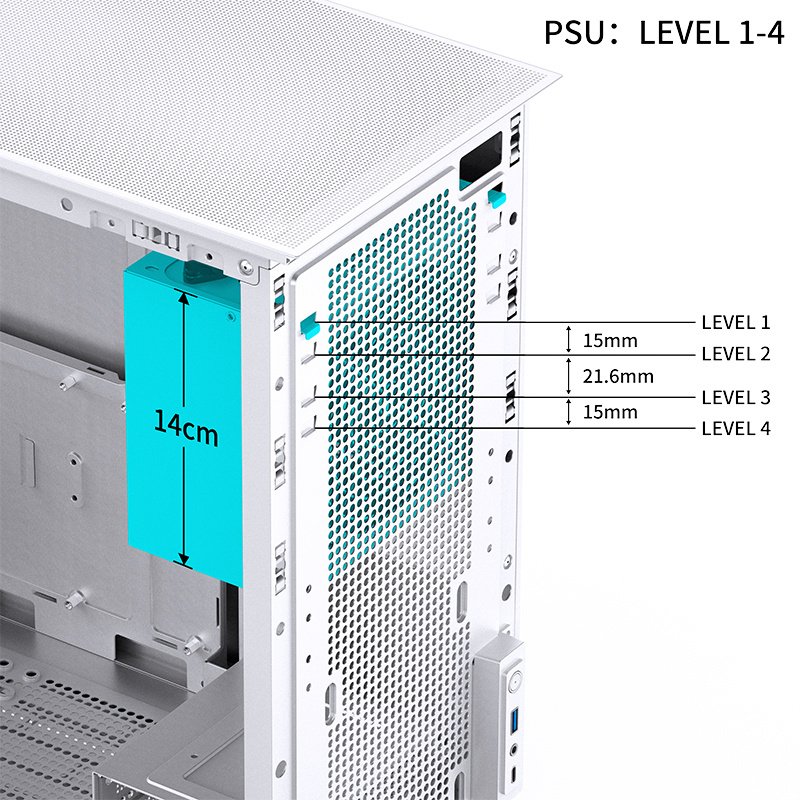 JONSBO D41 MESH  ( BLACK / WHITE )
