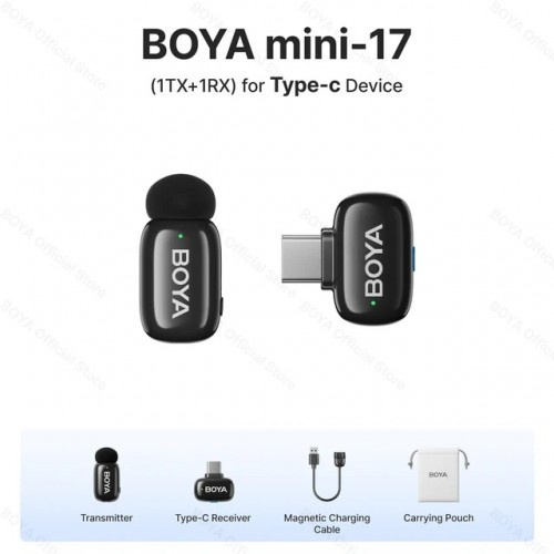 BOYA mini 夾領式無線降噪收音系統