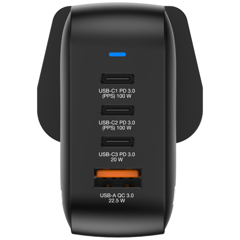 Verbatim GaN Charger 100W 4 Ports PD & QC 3.0 4端口快速充電器 32058
