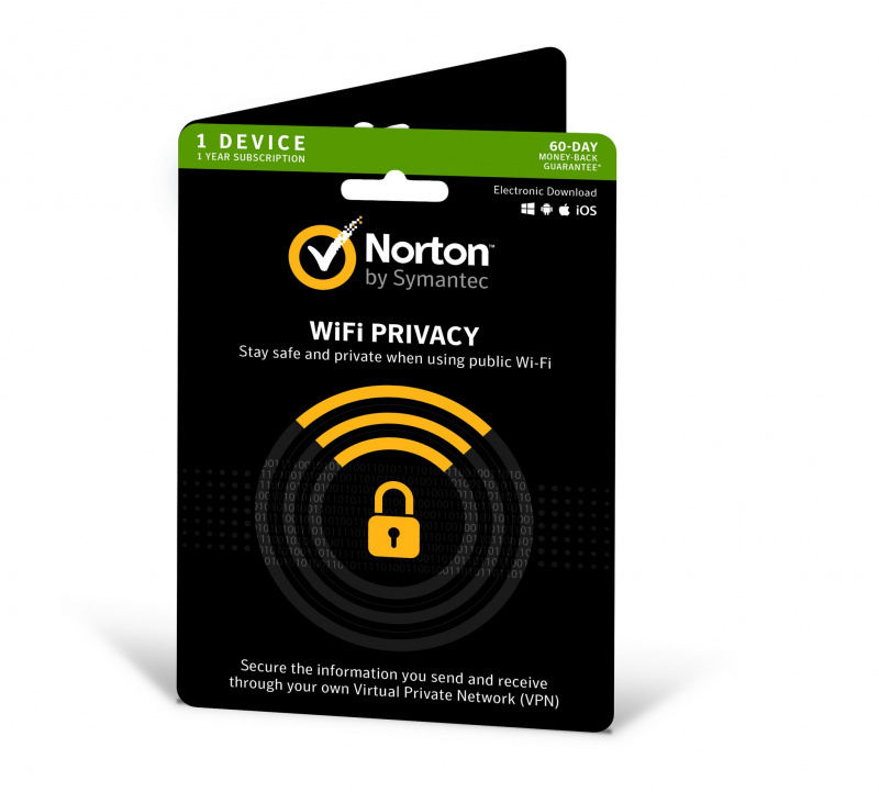 Norton WiFi Privacy (1 /5 Device, 1 Year Subscription)