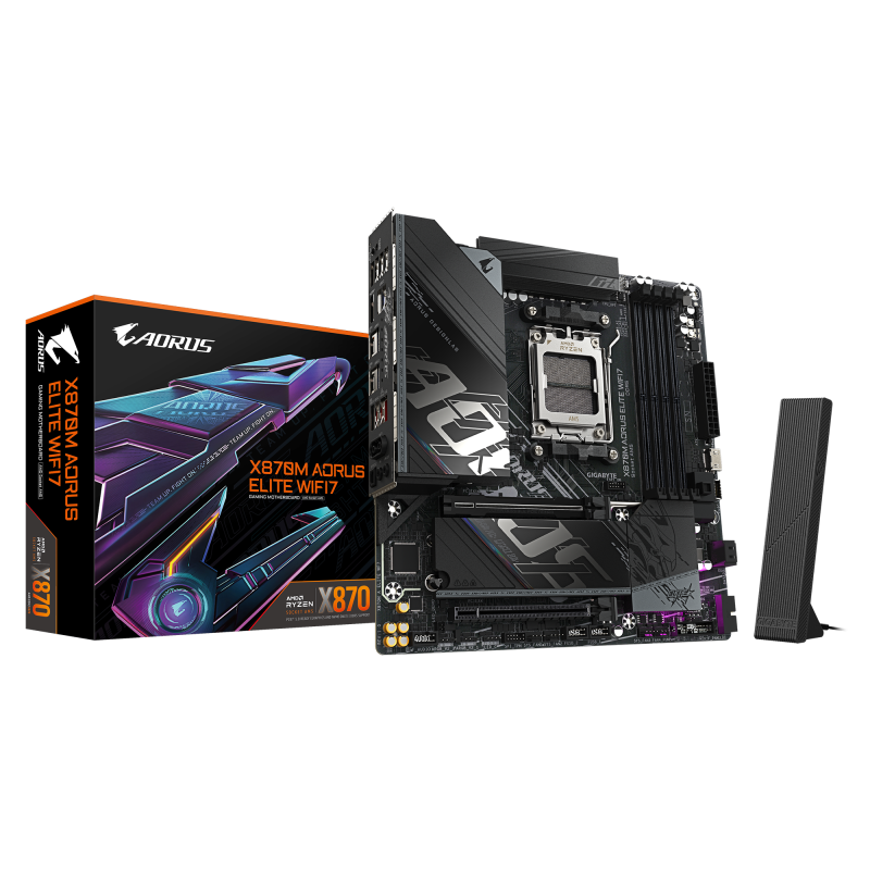 GIGABYTE X870M AORUS ELITE WIFI7 MATX (AM5)