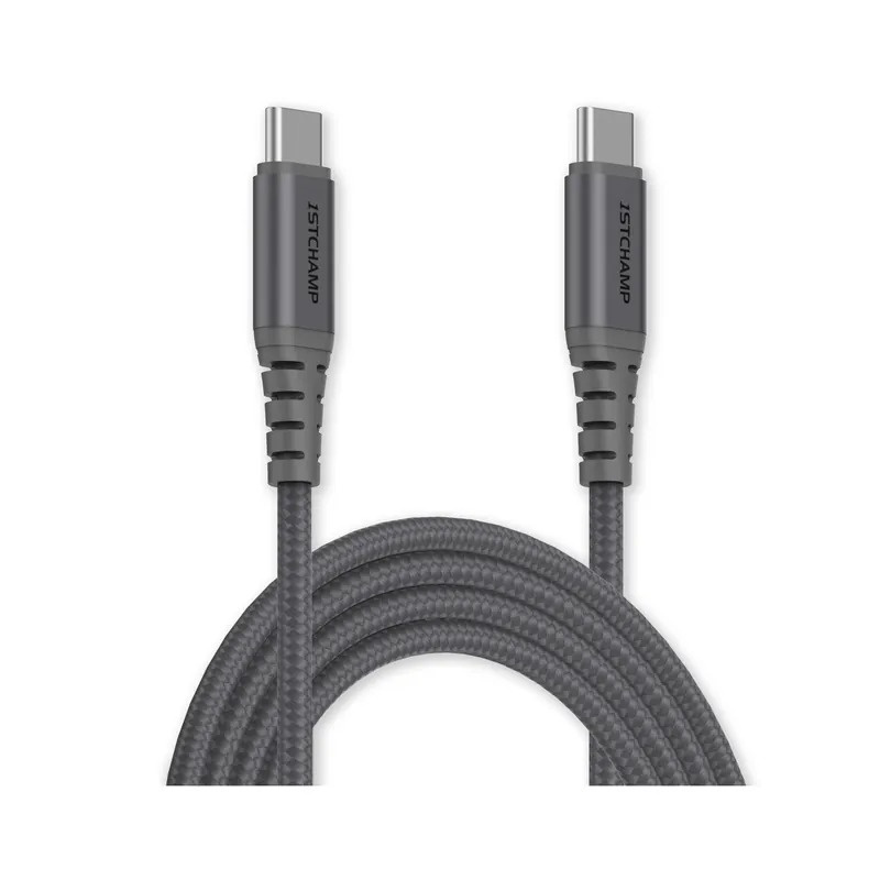 First Champion USB Type-C to Type-C 連接線 100W 120cm尼龍編織 TC2CE-NP120