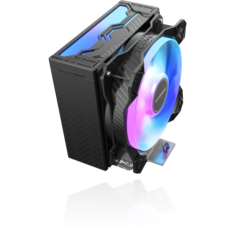 TCOMAS SJ-R400 120MM (INTEL) AIR COOLER - ( BLACK / WHITE )